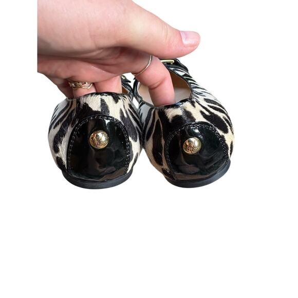 Giuseppe Zanotti Ponyhair Leopard Print Buckle Ballet Flat Loafers - 39.5 / 9.5 - Picture 8 of 10